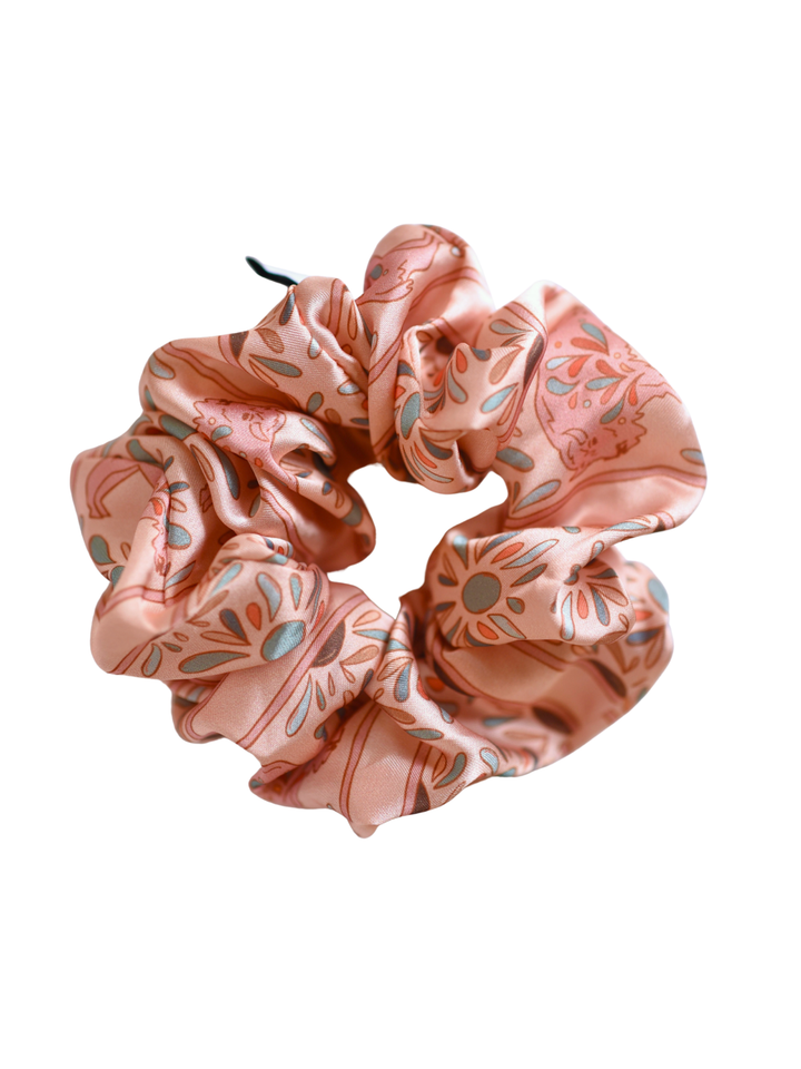 Bloomin' Bison Scrunchie Cowgirl Hair Accessory