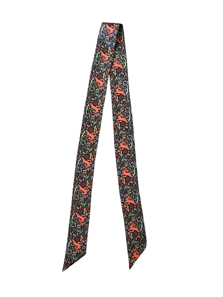 Hidden Garden Twilly Soft Satin Chiffon Western Cowgirl Scarf