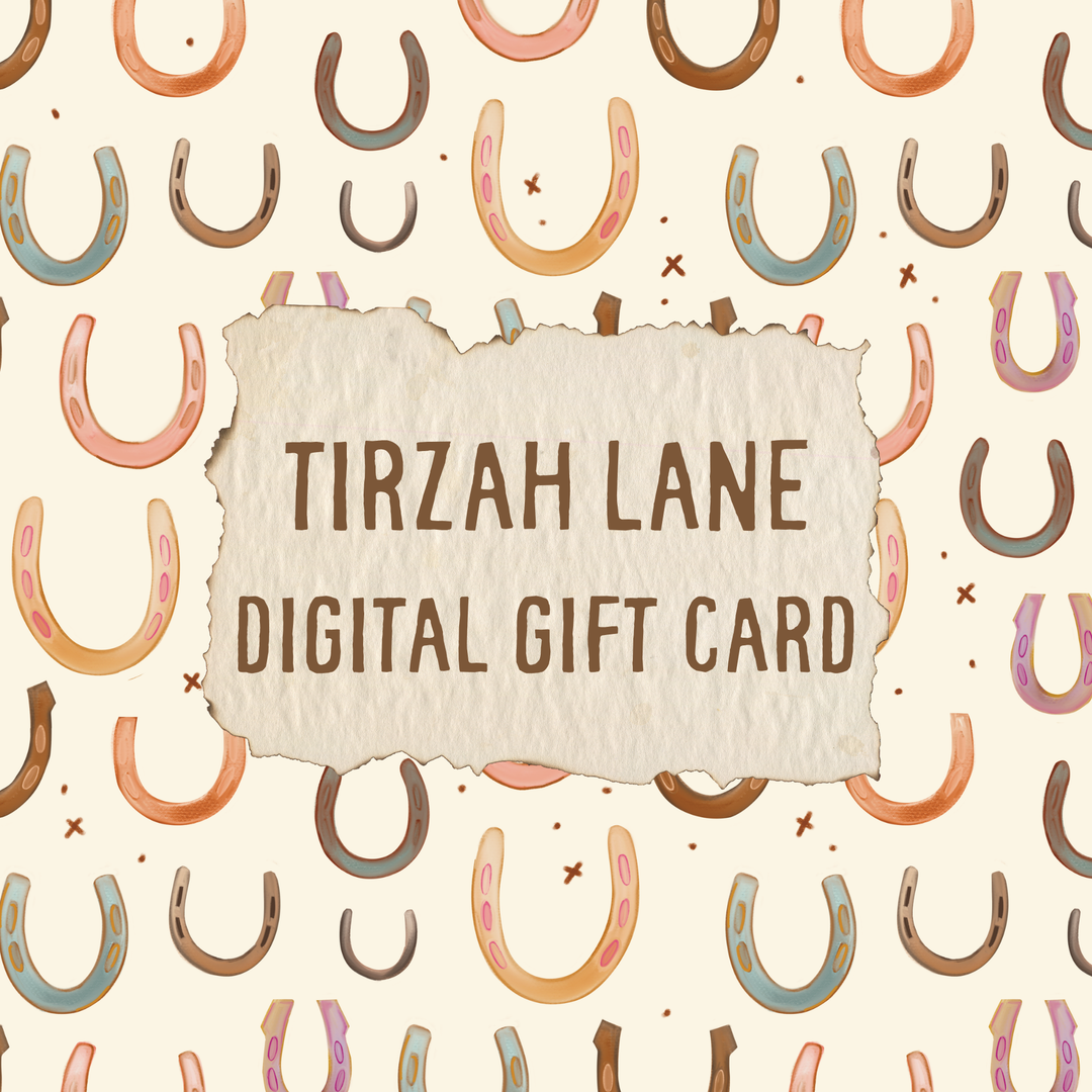 Tirzah Lane Digital Gift Card — Western Cowgirl Gift | Redeemable on Wild Rags, Twillies, Scarves & More