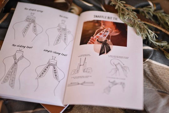 Physical Wild Rag Scarf Tying Guide by Tirzah Lane