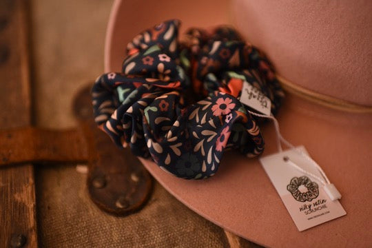 Hidden Garden Scrunchie Cowgirl Hair Accessory