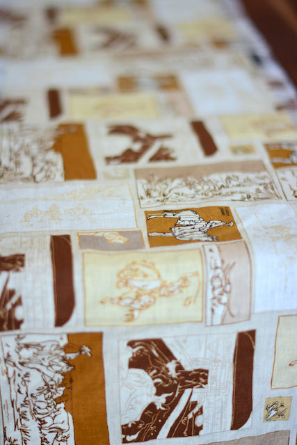 Western Vintage Ranching Linen Table Runner