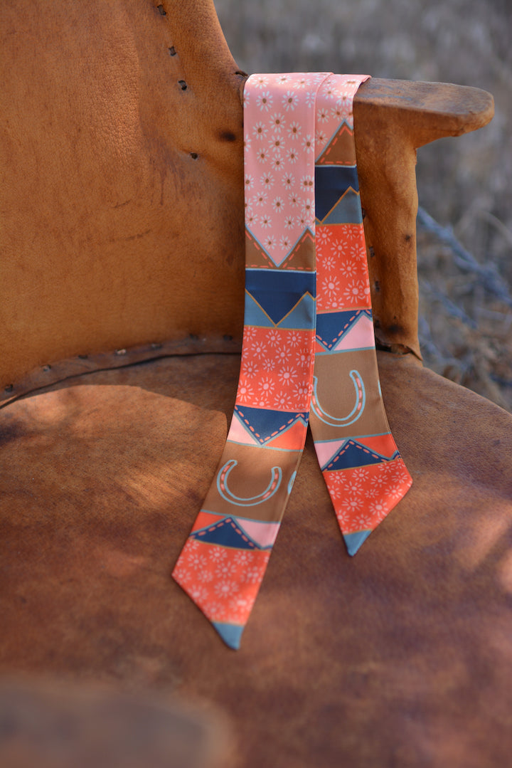 Frontier Bound Quilted Patchwork Twilly Scarf