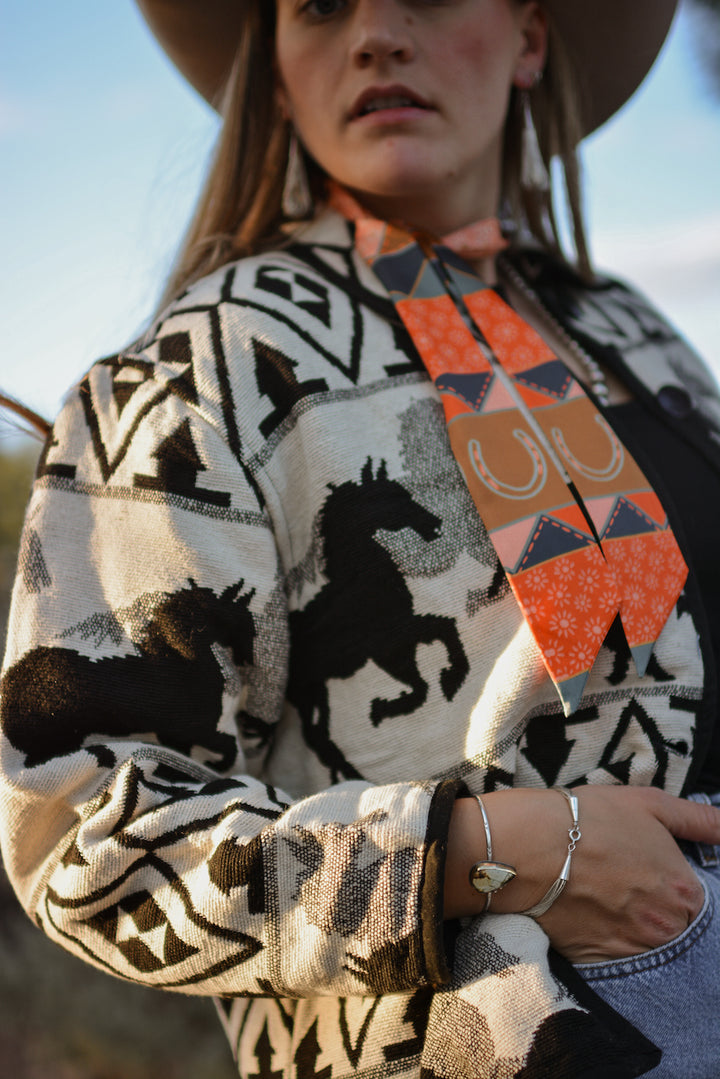Frontier Bound Quilted Patchwork Twilly Scarf