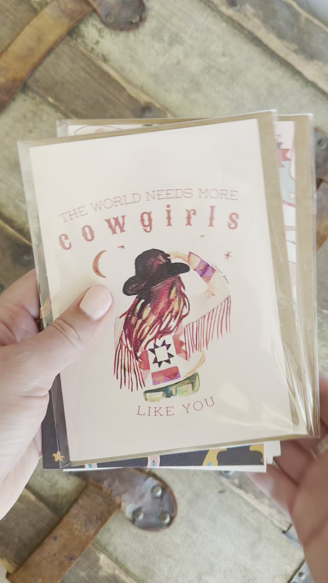 Western Thank you card, cowboy boots card
